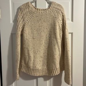 Cream Sweater with multi-colors